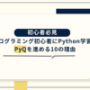 プログラミング初心者にPython学習のPyQを進める10の理由